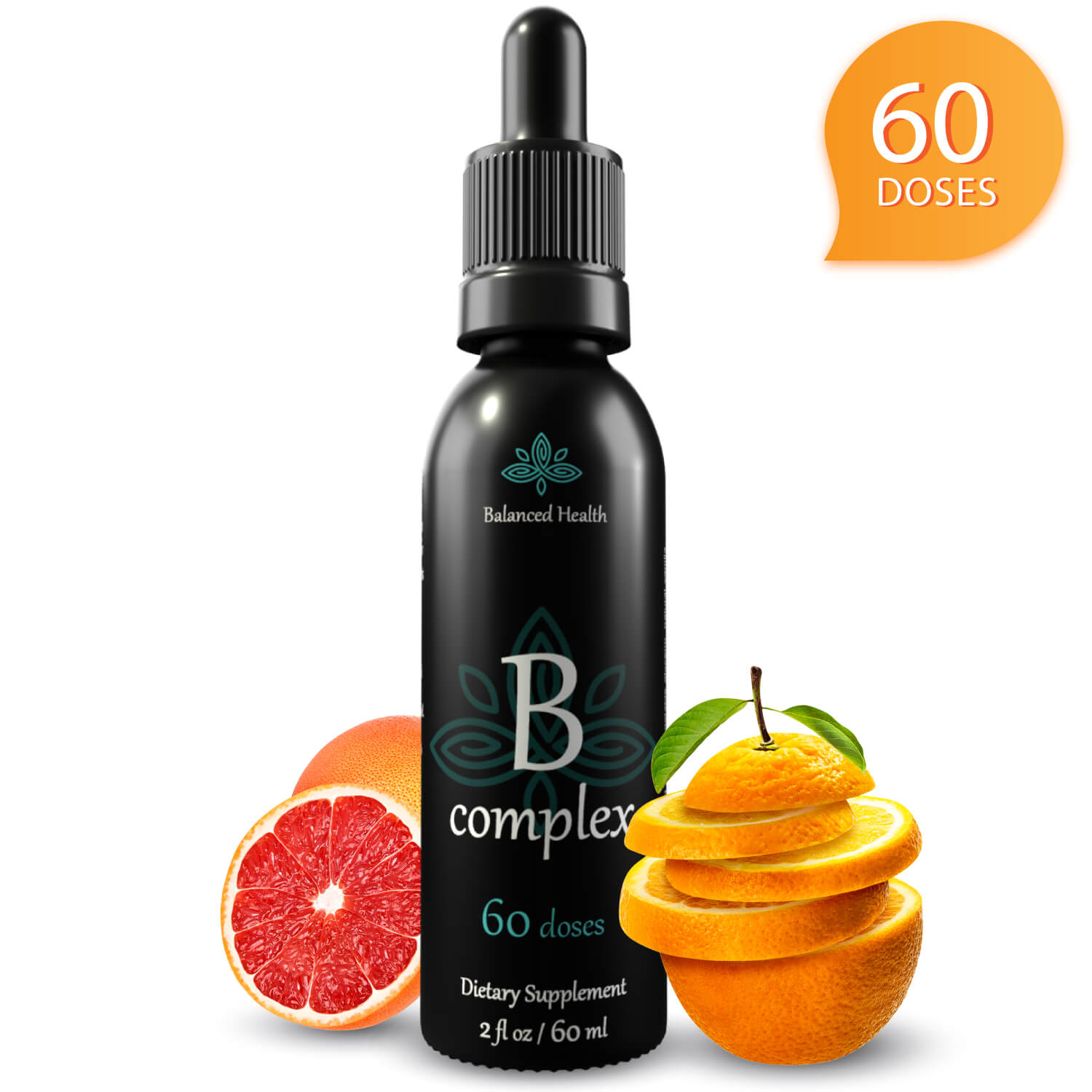 Balanced B Liquid Vitamin B Complex All Natural Supplement